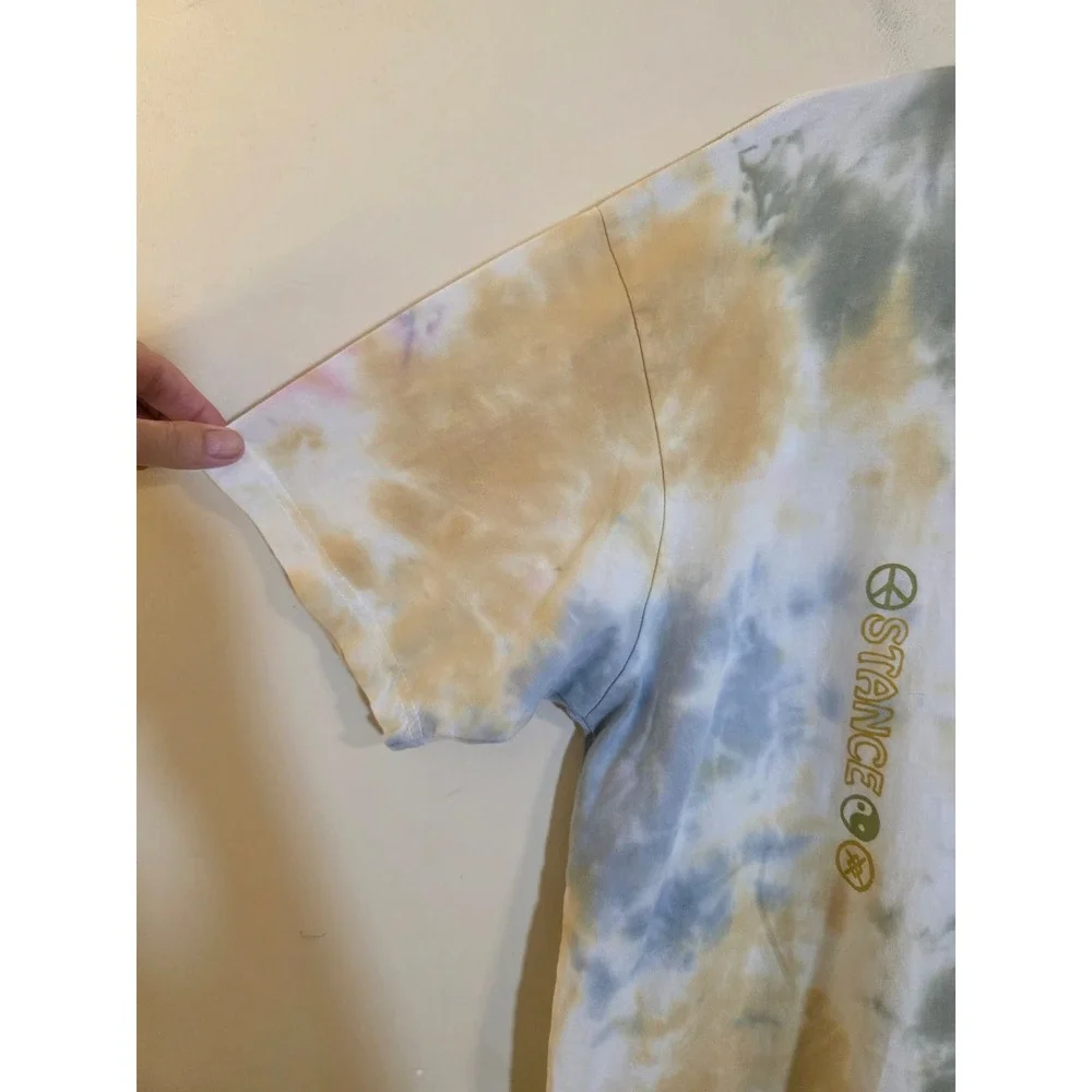 Stance The Crew T-Shirt XL Tie Dye Happiness Is A Warm Sun Graphic Tee MC1082